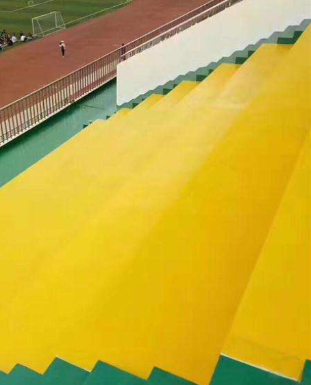 新宁球场台阶翻新修补改造